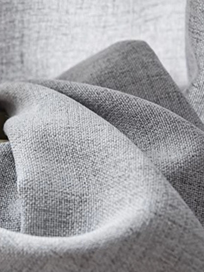 New Arrival Window Curtains grey solid Kroean  Cotton Voile Linen Rustic Feeling Semi Sheer for Bedroom Living Room Hotel