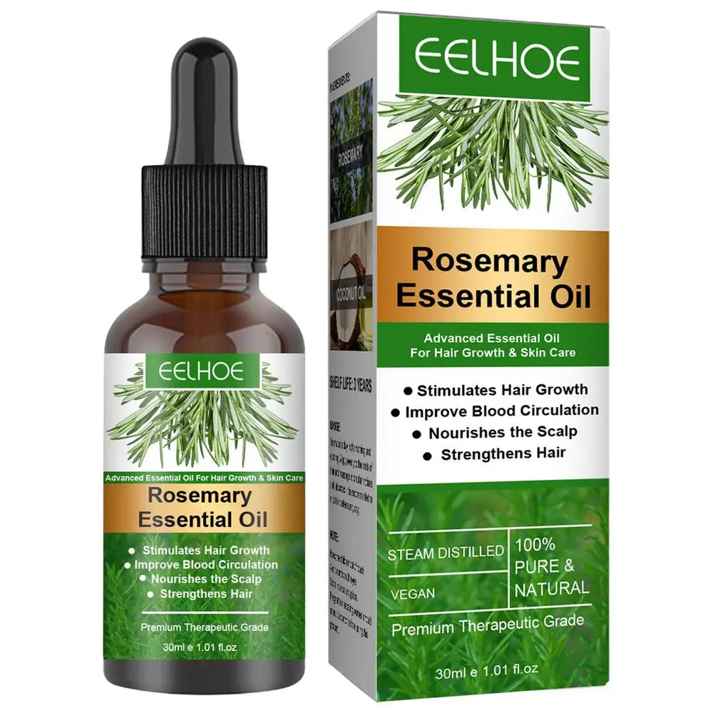 Óleo Essencial de Alecrim – Produtos Orgânicos para Crescimento e Fortalecimento Capilar – Óleo para Nutrição e Brilho do Cabelo e Saúde do Couro Cabeludo
