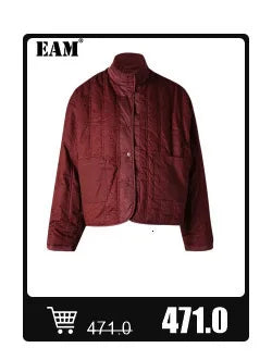 EAM - Minifalda negra con cinturón y pedrería irregular, cintura alta, para mujer, tendencia de moda, primavera otoño 2025, JY75801
