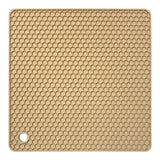 18cm Square Silicone Mat Heat Resistant Potholder Dining Table Placemat Non-slip Pot Holder Cup Coaster Kitchen Accessories