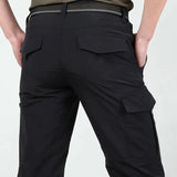 Men's Summer Tactical Cargo Pants Lightweight Casual Waterproof Trousers Casual Pants Wear-Resistant Multi-Pocket Outdoor Hiking