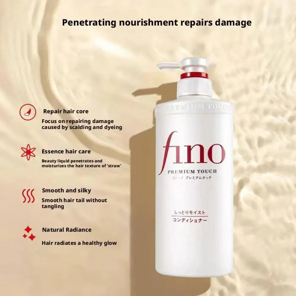 Fino Premium Touch Soaking Beauty Conditioner - Deep Repairing Dry Curly Damaged Hair Long-lasting Moisturizing Oil-controlled
