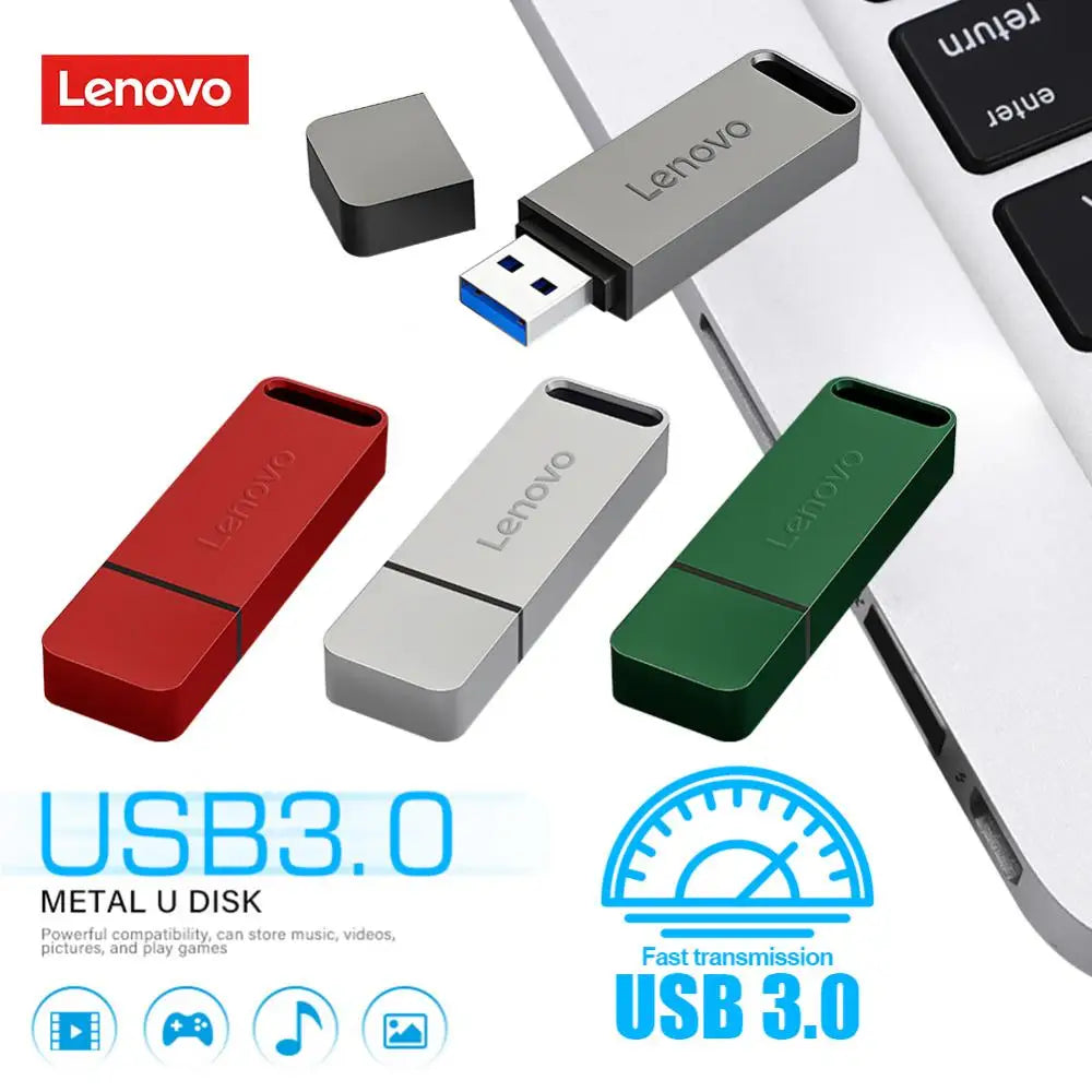 Lenovo 16TB USB Flash Drives USB 3.0 Metal Pen Drive 8TB OTG High Speed Pendrive Portable Ssd 4tb 2TB Usb Memories For Laptop PC