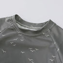 2025 Summer Baby Boys Swimsuit Long Sleeves One Piece Swimwear for Kids Toddler Cartoon UPF50+ Rash Guards Infant Bathing Sui