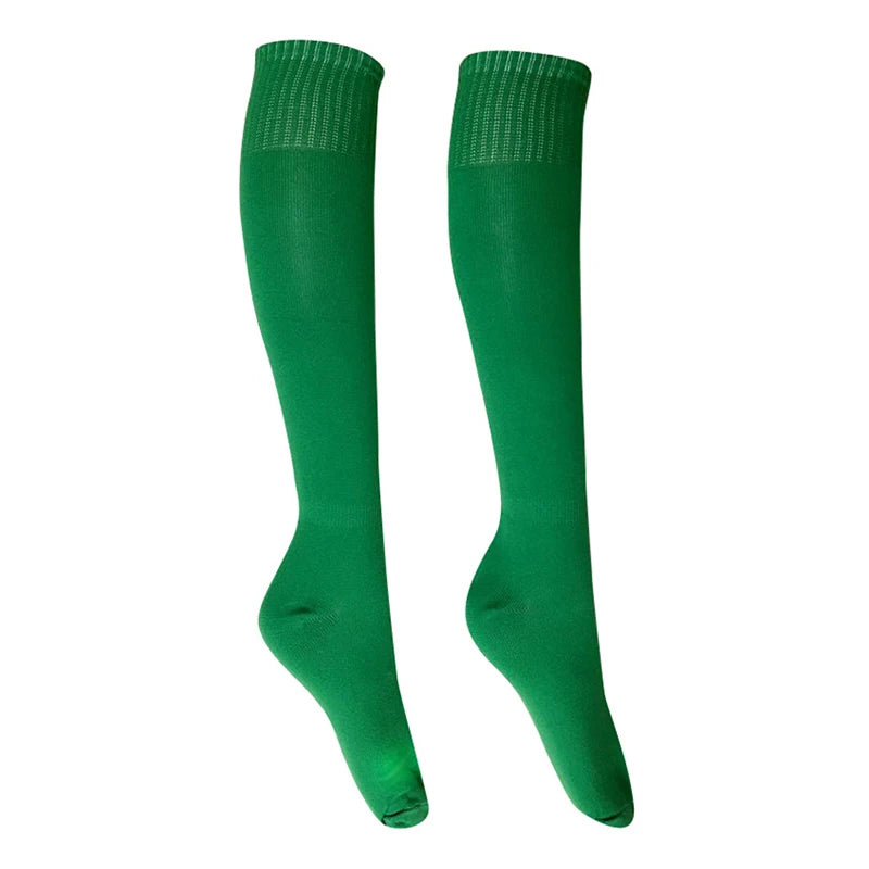 1 Pair Outdoor Sports Soccer Socks Men Women Rugby Breathable Football Socks Knee Volleyball Baseball Hockey Adult Long Socks