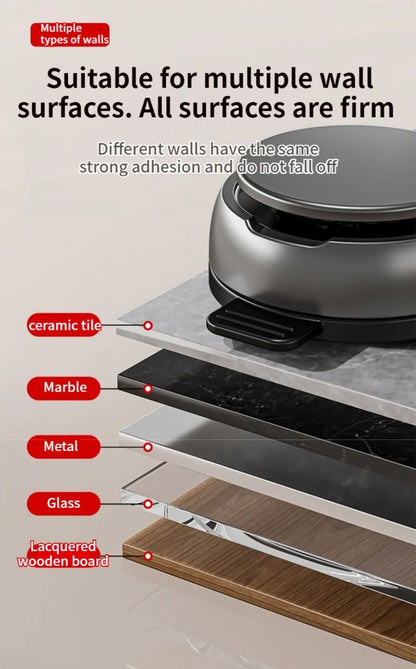 Estante de baño con ventosa sin taladro, estante para baño, espacio para inodoro, estante colgante de aluminio, organizador de baño para colgar en la pared
