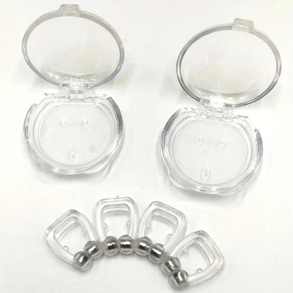 Anti-snoring Artifact, Silicone Magnetic Anti Snoring Nose Clip, Male and Female Creative Sleep Aid To Alleviate Snoring