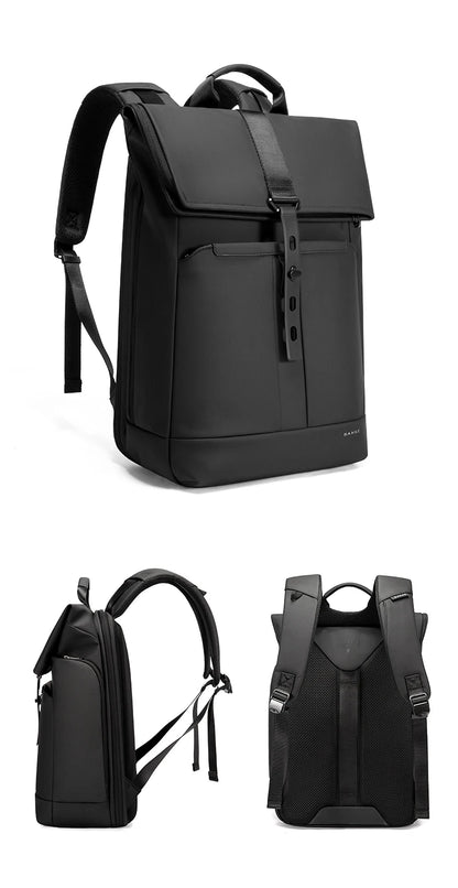 BANGE 15.6-inch laptop Men's business backpack waterproof multi compartment travel bag Black backpack suitable for men and women