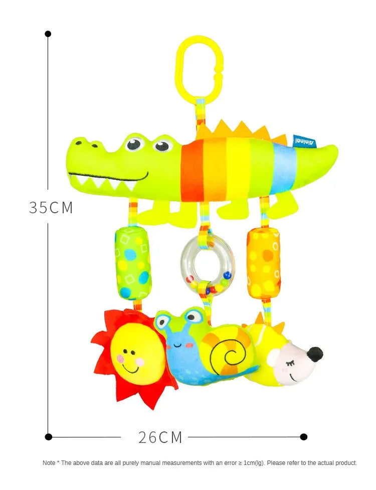 Baby Toys for 0 3 6 12 Months Rainbow Activity Plush Animal Stroller Hanging Toy for Baby Car Seat Crib Travel Sensory Baby Toys