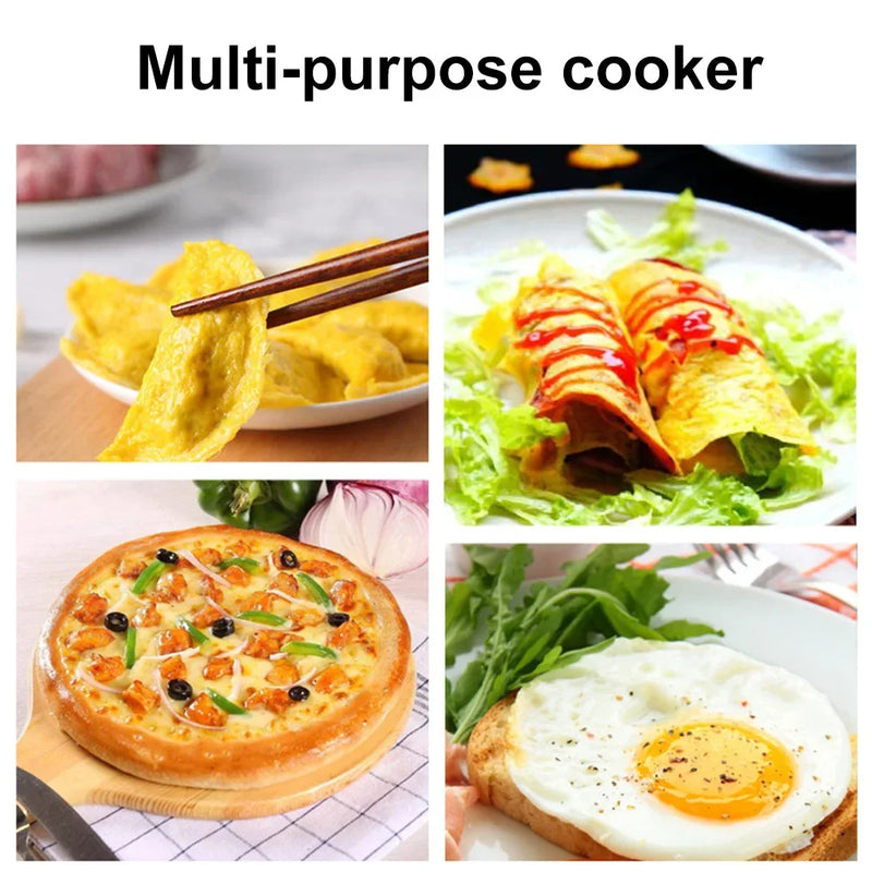 8.7/9.8/11/11.8inch Cast Iron Skillet with Double Handles Frying Pan Baking Tray for Bread Baking Outdoor Cooking Camping