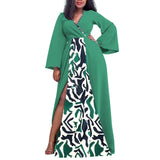 Vestido maxi estilo rua manga longa feminino, roupas de tamanhos grandes, vestes grandes, grande, verão, outono, casual, 3XL, 4XL