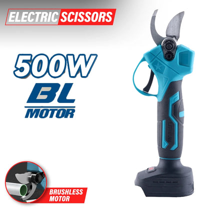 Tijeras de podar eléctricas de 30 mm, profesionales, inalámbricas, con batería, para jardín.