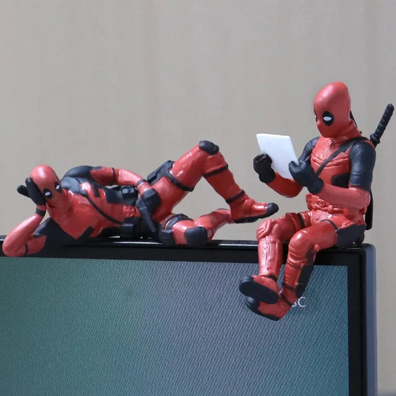 Sitting Anime Figure Hero Doll Home Decoration Mini Figurine Car Interior Miniature Model Collection Figurine Kids Toy Gifts