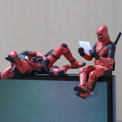 Sitting Anime Figure Hero Doll Home Decoration Mini Figurine Car Interior Miniature Model Collection Figurine Kids Toy Gifts