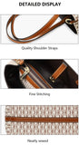CH Women's Large Capacity Handbag Daily Commuting High-end Versatile PU Material Letter Printed Design Women's Crossbody Bag