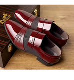 Men's Luxury Lacquer Oxford Wedding Shoes, Pointed Toe Dress Shoes for Men, Classic Business Men's Leather Shoes, Big Size 38-48