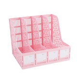 1 pcs, thickened file rack, file frame, quadruple file seat, simple data basket, shelf, file basket, office use, student use