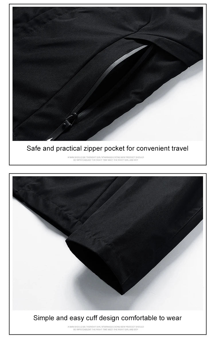 Nueva chaqueta impermeable de pesca para hombre de DC, primavera/otoño, sudadera con capucha, cortavientos, ropa deportiva, prendas de abrigo.
