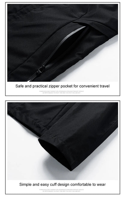 Nueva chaqueta impermeable de pesca para hombre de DC, primavera/otoño, sudadera con capucha, cortavientos, ropa deportiva, prendas de abrigo.