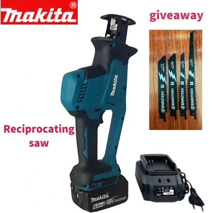 Makita 18v Cordless Electric Reciprocating Saw Wood Metal Cutting Saw Lithium Battery Saber Saw Portable Saw Power Tool 2024