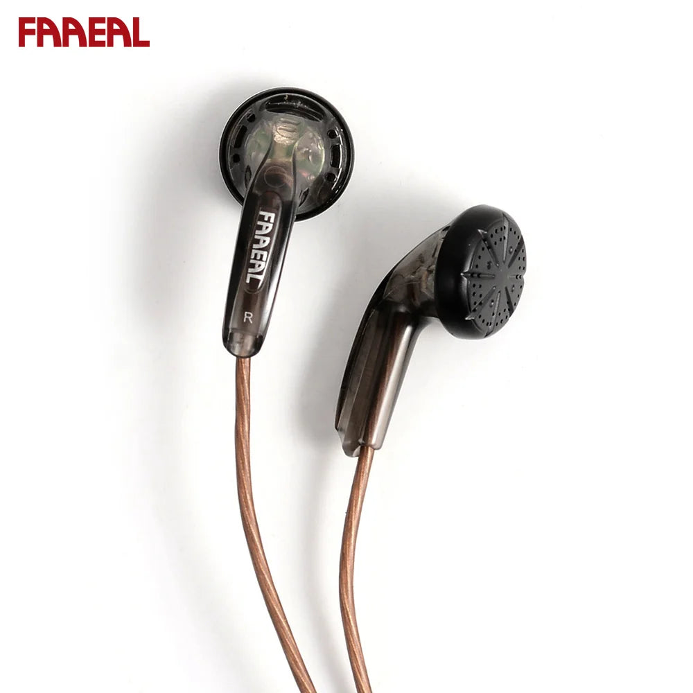 Auriculares FAAEAL Rosemary de cabeza plana, estándar de 3,5 mm/TRRS de 4,4 mm y 2,5 mm, balanceados, 150 ohmios, para música de bajos de alta fidelidad.