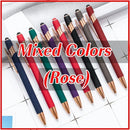 20-200 Pens Wholesale Metal Ballpoint Pen Touch Screen Pen Office School Advertising Pen Custom Logo Text Laser Engraving