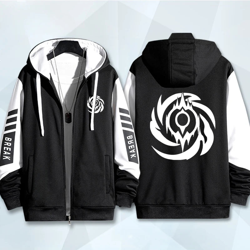 Sudadera con capucha y cremallera con estampado 3D de Game Honkai Star Rail para mujer y hombre, estilo hip hop, manga larga, estilo urbano