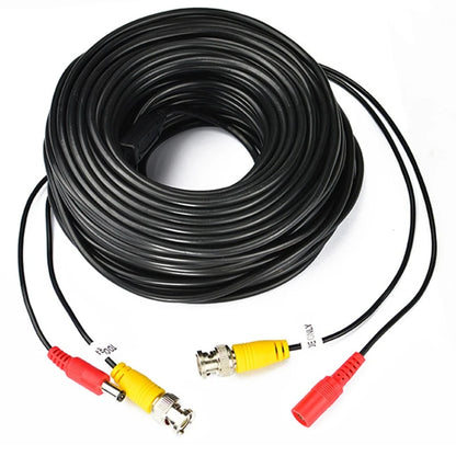 Cable coaxial BNC+CC 2 en 1 para exteriores, conector BNC de 5-50 m, alimentación de vídeo para cámaras AHD, sistema DVR, cámara de vigilancia de seguridad.