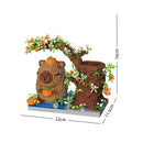 KNEW BUILT DIY Capybara Pen Holder Micro Mini Building Block Toy-Perfect for Students,Easy Assemble,Ideal Holiday Gift for Kids