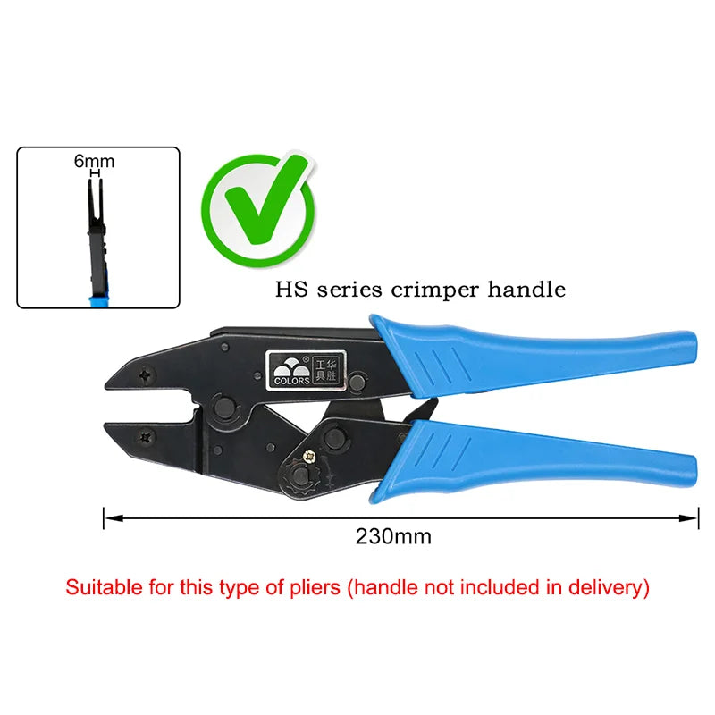 Crimping pliers jaw HS-03BC/40J/10WF/10A/103/2546B/35WF/05H/06WF2C for 230mm pliers plug spring and crimping cap terminals