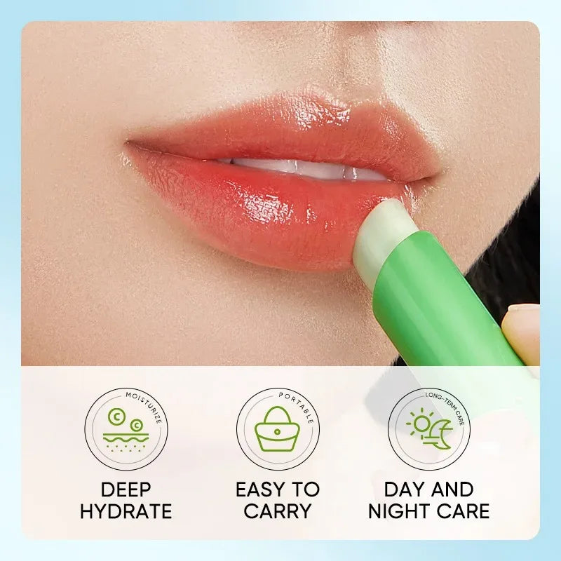 Bálsamo labial de aloe vera. Nutritivo, refrescante, hidratante y humectante. Previene el agrietamiento y repara los labios. Suave y no irrita.