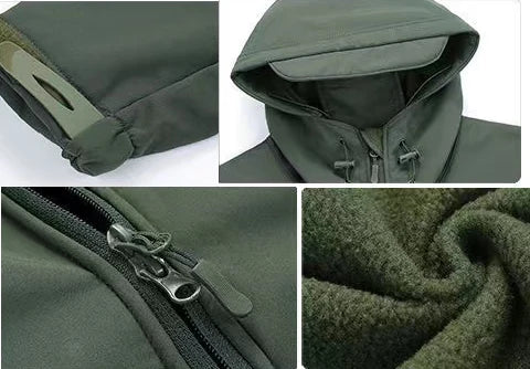 Chaquetas SoftShell de invierno para hombre, pantalones tácticos, para acampar, senderismo, caza, pesca, sudaderas de forro polar, abrigos, tallas S-5XL, pantalones cargo para exteriores.
