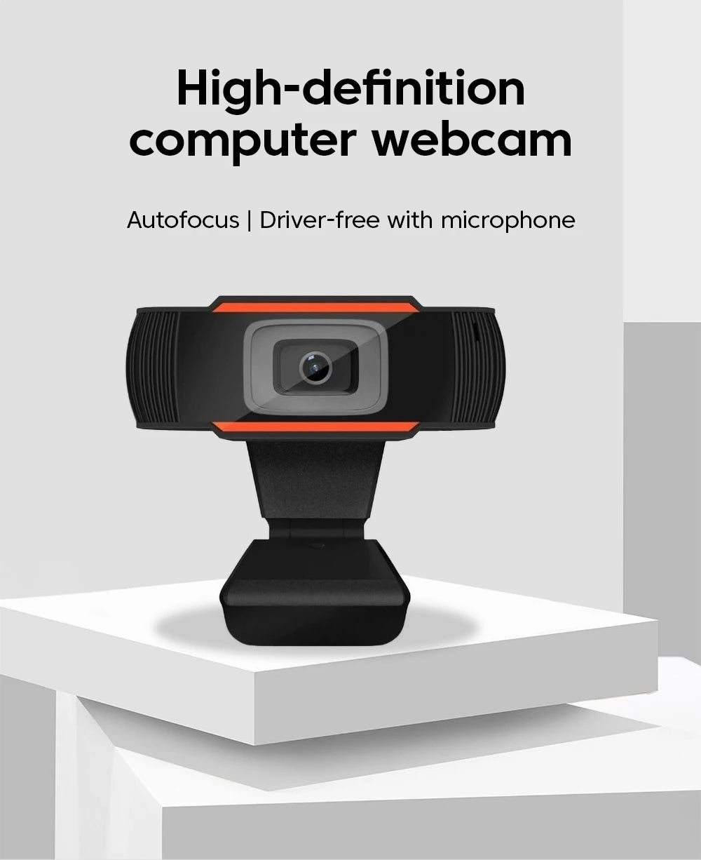 Elough 1080P HD Webcam With Built-in Microphone USB Camera For PC Laptop Video Recording Conferencing Network Camera Tripod