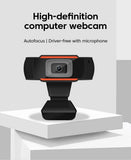Elough 1080P HD Webcam With Built-in Microphone USB Camera For PC Laptop Video Recording Conferencing Network Camera Tripod