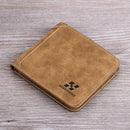 Men's Wallet Leather Billfold Slim Hipster Cowhide Credit Card/ID Holders Inserts Coin Purses Luxury Business Foldable Wallet