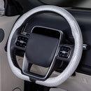 Steering Size 36-38cm Universal Non-slip D-shaped Round Breathable Car Steering Wheel Cover Protector Suitable Auto Accessories