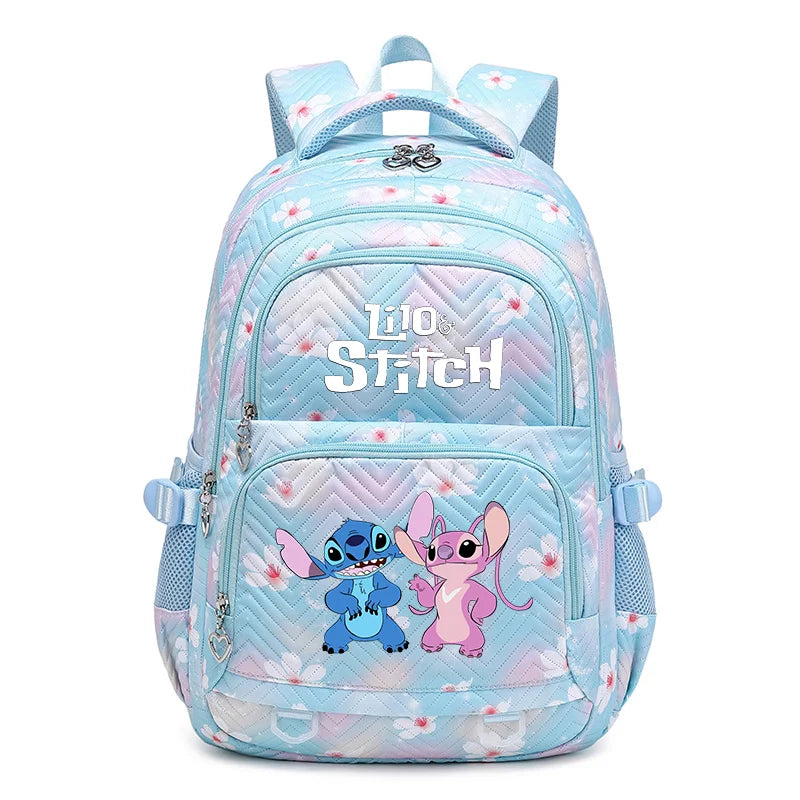 Mochila impermeable Disney Lilo Stitch para mujer, bolso de viaje para mujer, mochila escolar para adolescentes, mochila para libros