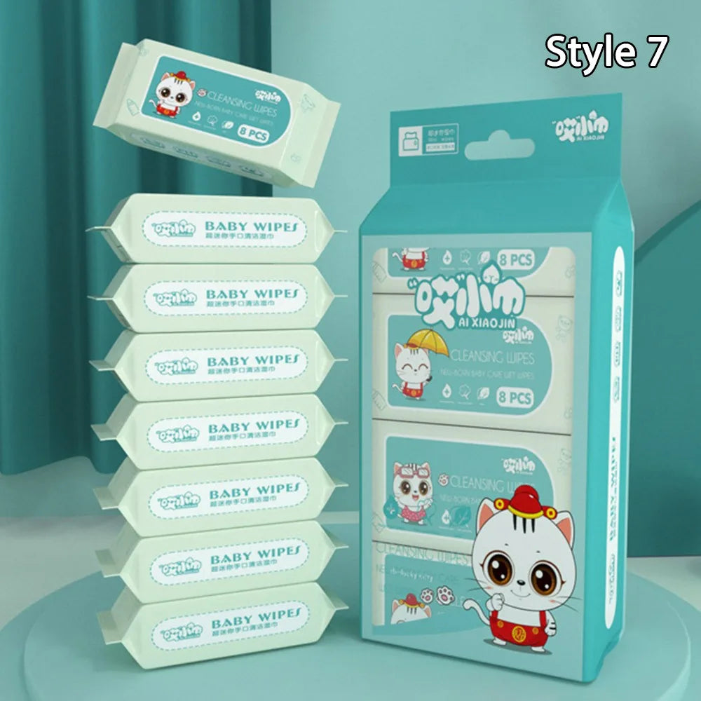 New Soft Baby Wet Wipes Hand Mouth Cleaning Large Pack Baby Gentle Wipes High Quality Disposable Freshing Cleaning Wipes Babies