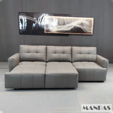 MINGDIBAO Electric Convertible Sofa Bed Italian Genuine Leather Sleeper Couch Multifunction Folding Sofas Beds for Cinema Room