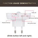 Night Light Motion Sensor With LED Light EU Plug Lamps Children'S Night Light Wireless Night Lamp For Bedside Table Bedroom