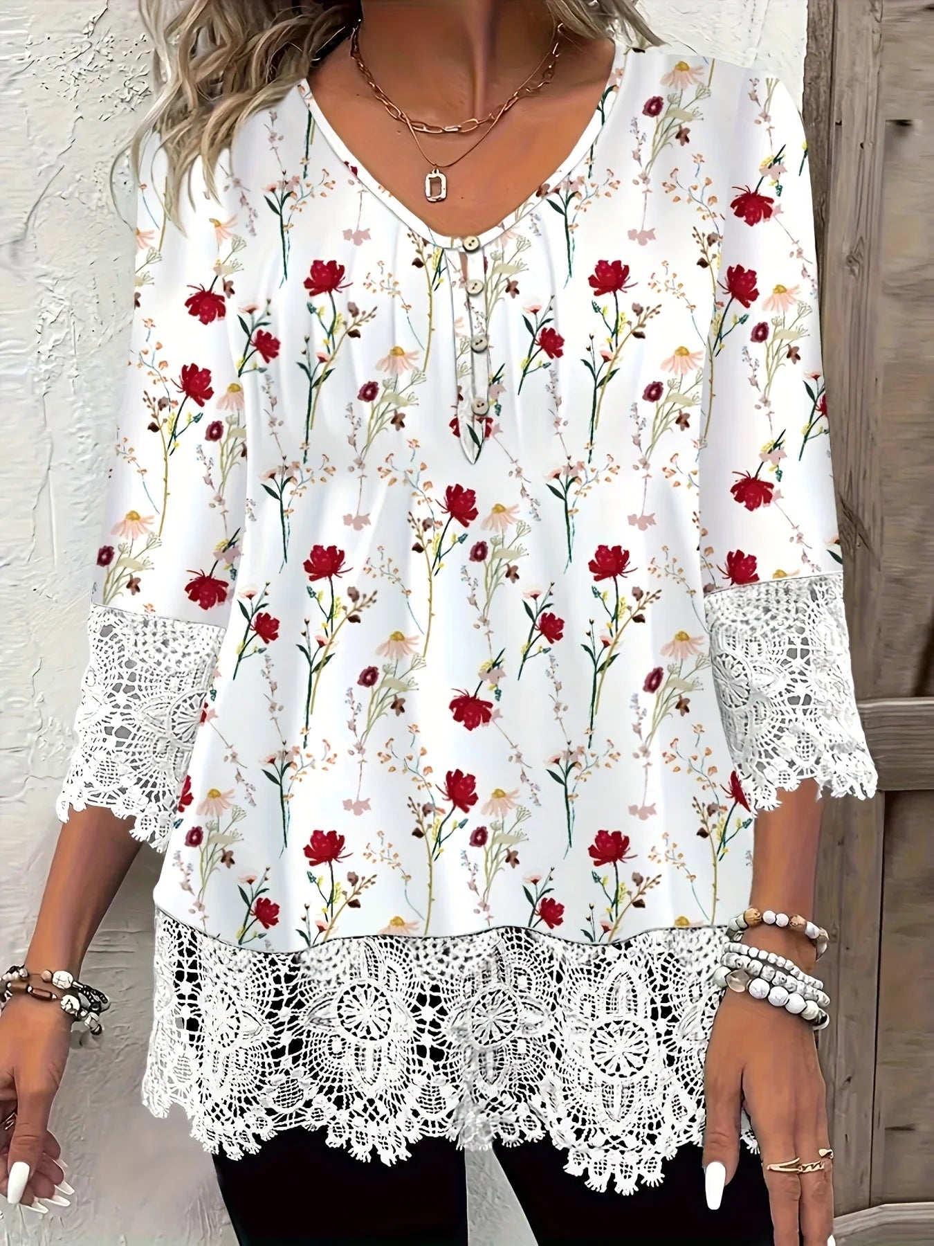 Camiseta elegante informal de talla grande para mujer, camiseta holgada de moda para mujer, camiseta de manga larga con temperamento para vacaciones y fin de semana 