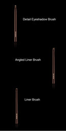 10pcs/set Hourglass Makeup brushes Powder Eyeshadow Domed Crease Make up brush Stippling Angled Shadow Brow with cosmeetic bag