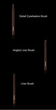 10pcs/set Hourglass Makeup brushes Powder Eyeshadow Domed Crease Make up brush Stippling Angled Shadow Brow with cosmeetic bag
