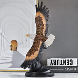 Chinese Style Simulated Eagle Ornaments Resin Decoration for Home Living Room Wine Cabinet Foyer Office Crafts