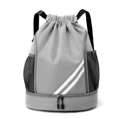Mochila deportiva con cordón para gimnasio, para mujer y hombre, para baloncesto, fútbol, ​​fútbol, ​​entrenamiento, deportes al aire libre