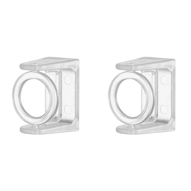 2/4pcs Auto-adesivo Cortina Rod Titular 360 Graus Rotatable Cortina Pólo Varas Suportes De Parede Para Casa Do Banheiro e Hotel