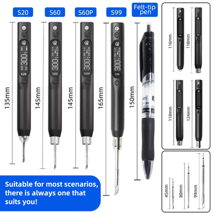 Sequre S99 Soldering Iron Compatible With Jbc245 Tip Support Pd|qc|dc|pps Power Supply For Drone Rc Model Welding Repair Tool