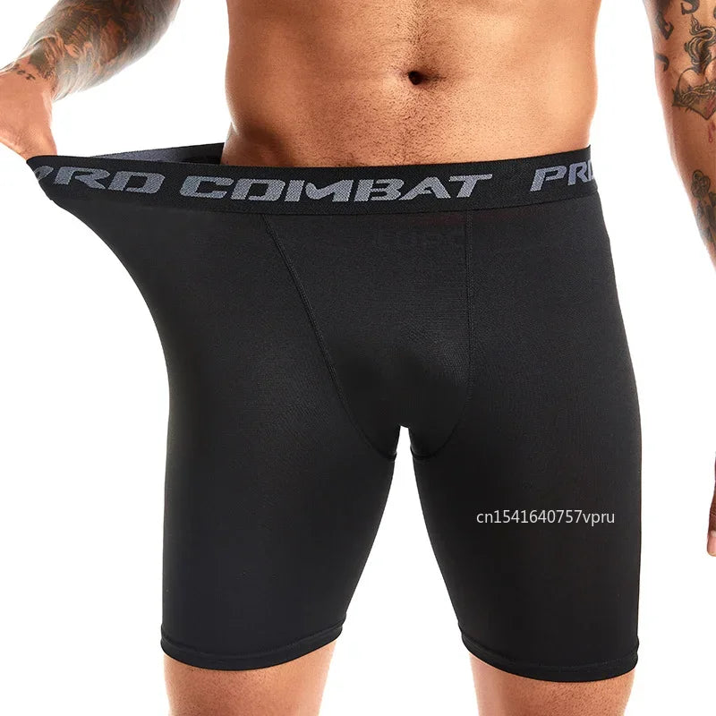 Pantalones cortos de compresión para correr para hombre, pantalones cortos deportivos, ropa interior, mallas, pantalones deportivos, bóxers de secado rápido para fitness.