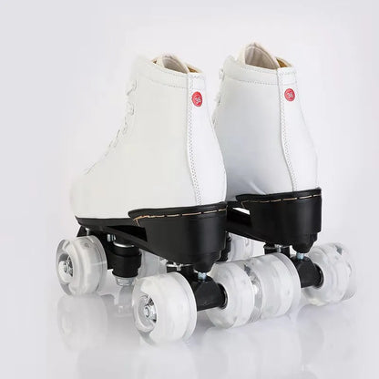 Adult Double Row Roller Skates Men and Women Flashing Four-Wheel Skates Fancy Skate Rink Professional Adult Skates