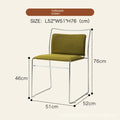 Realife Middle Ancient Style Dining Chair Nordic Design Home Study Chair Coffee Shop Soft Bag Backrest Chair Metal Frame 2025